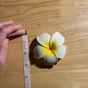 Elegant White and Yellow Flower Accent